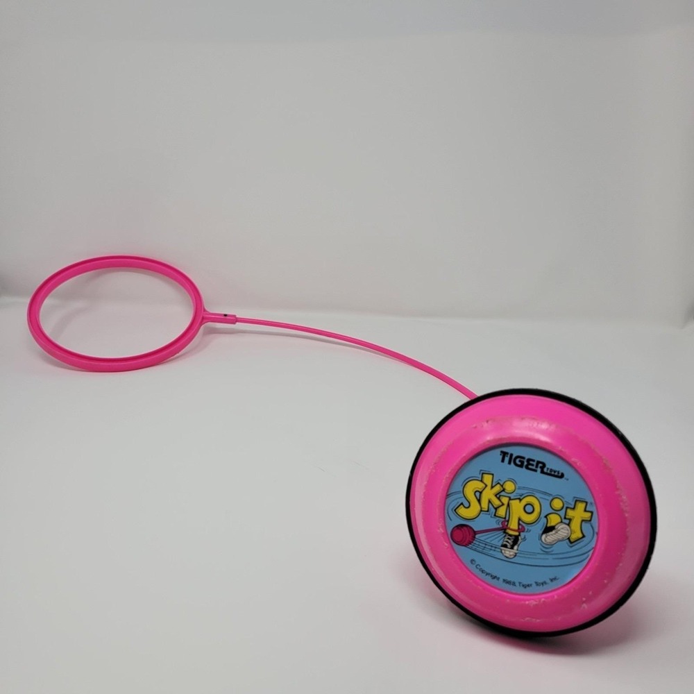 Skip It Tiger Toys Rare Color Vintage 1988 Pink Skip It Tiger Toy Collectible